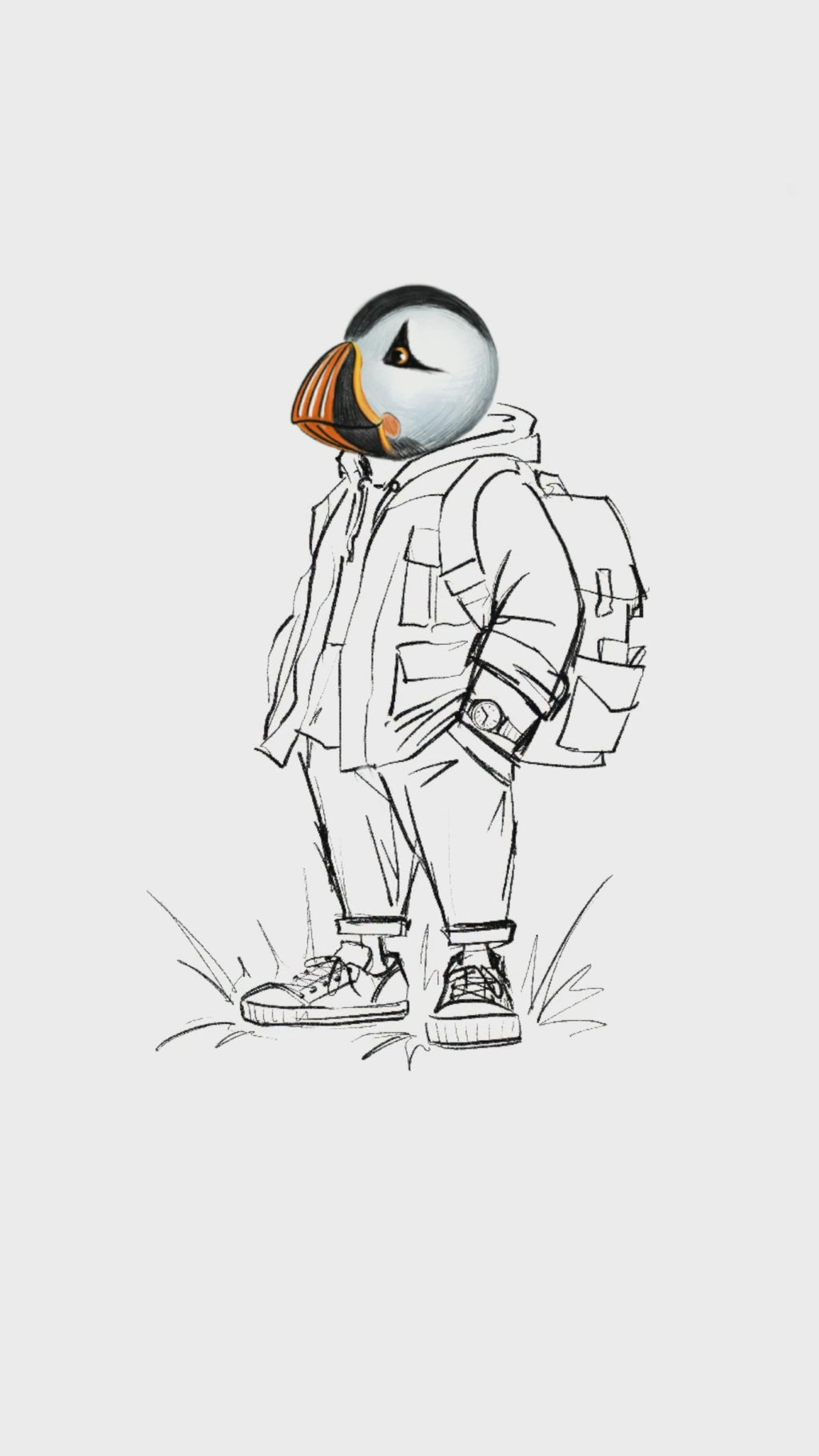Captain Puffin Urban Hiker T-Shirt