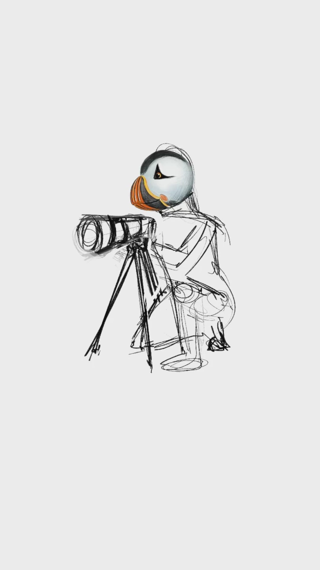 Captain Puffin Wildlife Videographer Sweatshirt