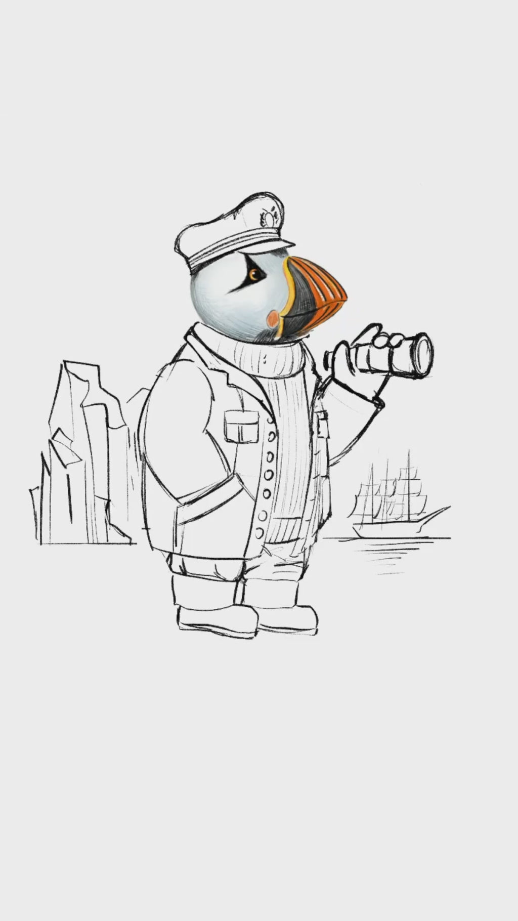 Captain Puffin Arctic Sailor Sweatshirt