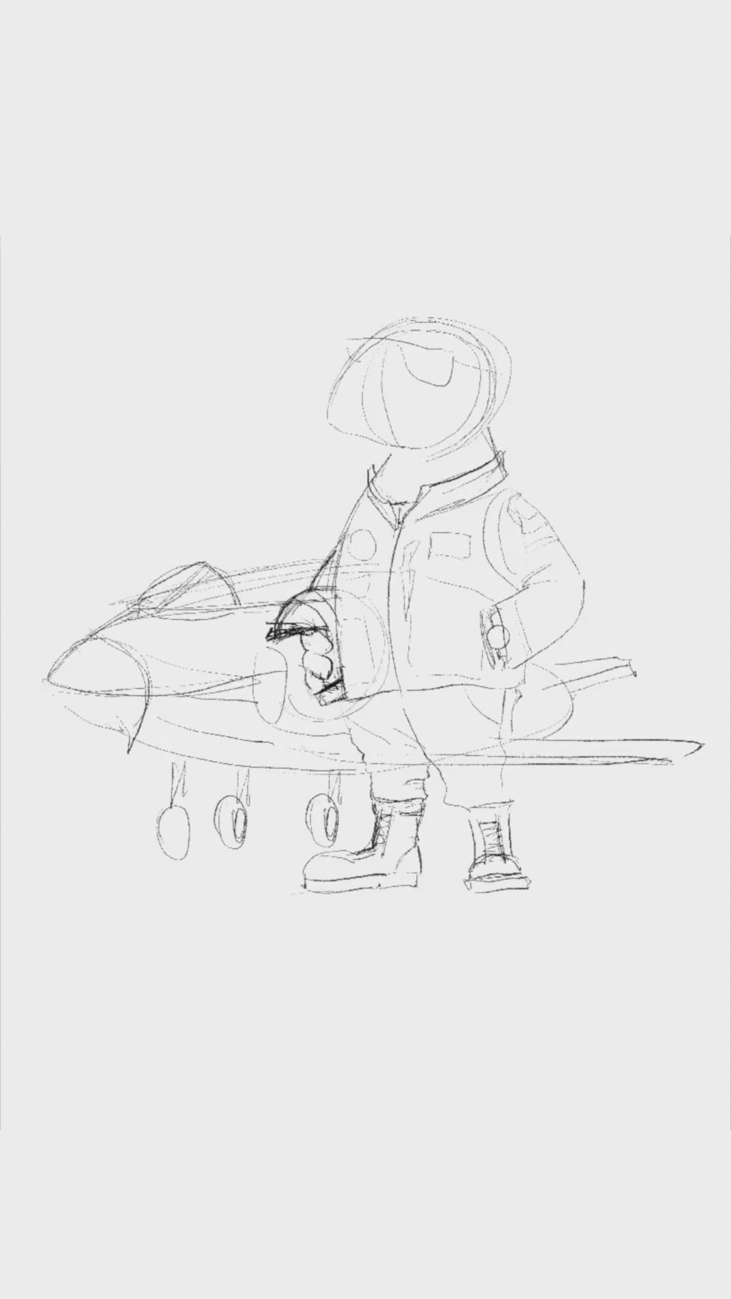 Captain Puffin Jet Pilot Sweatshirt