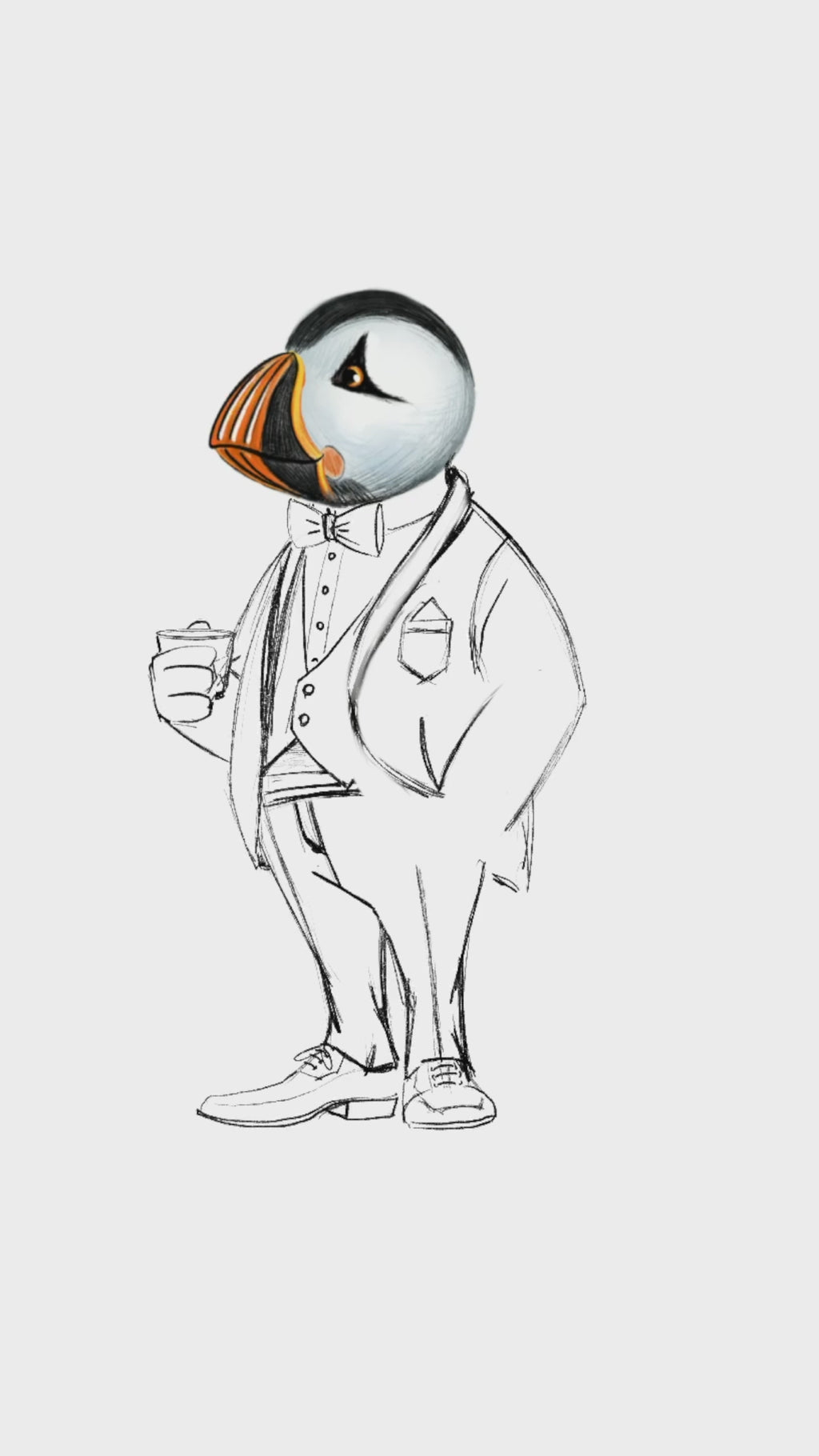 Captain Puffin The Gentleman Adventurer T-Shirt