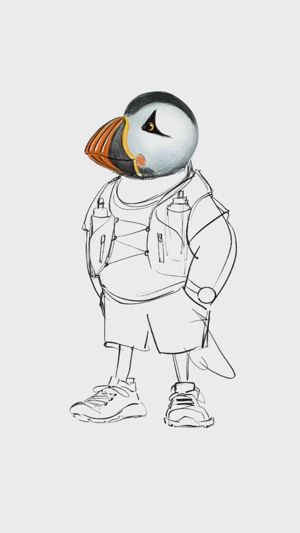 Captain Puffin Trail Runner Sweatshirt
