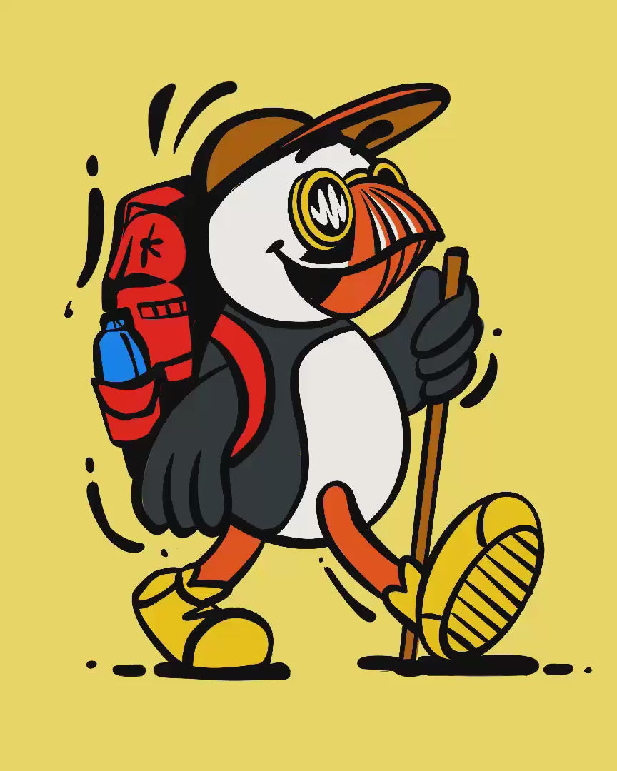 Trailblazer Puffin Back Print Hoodie