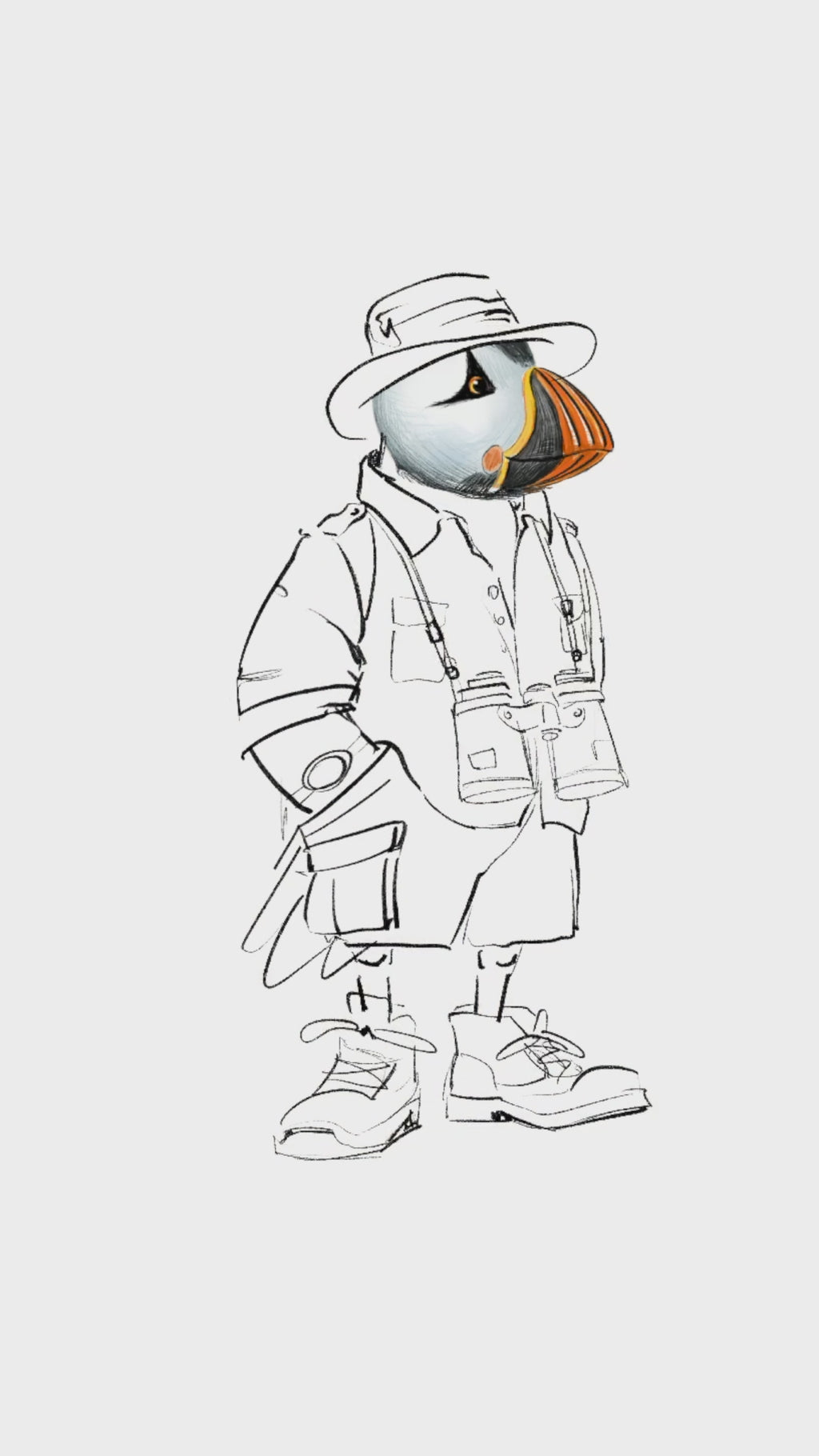 Captain Puffin Safari Explorer T-Shirt