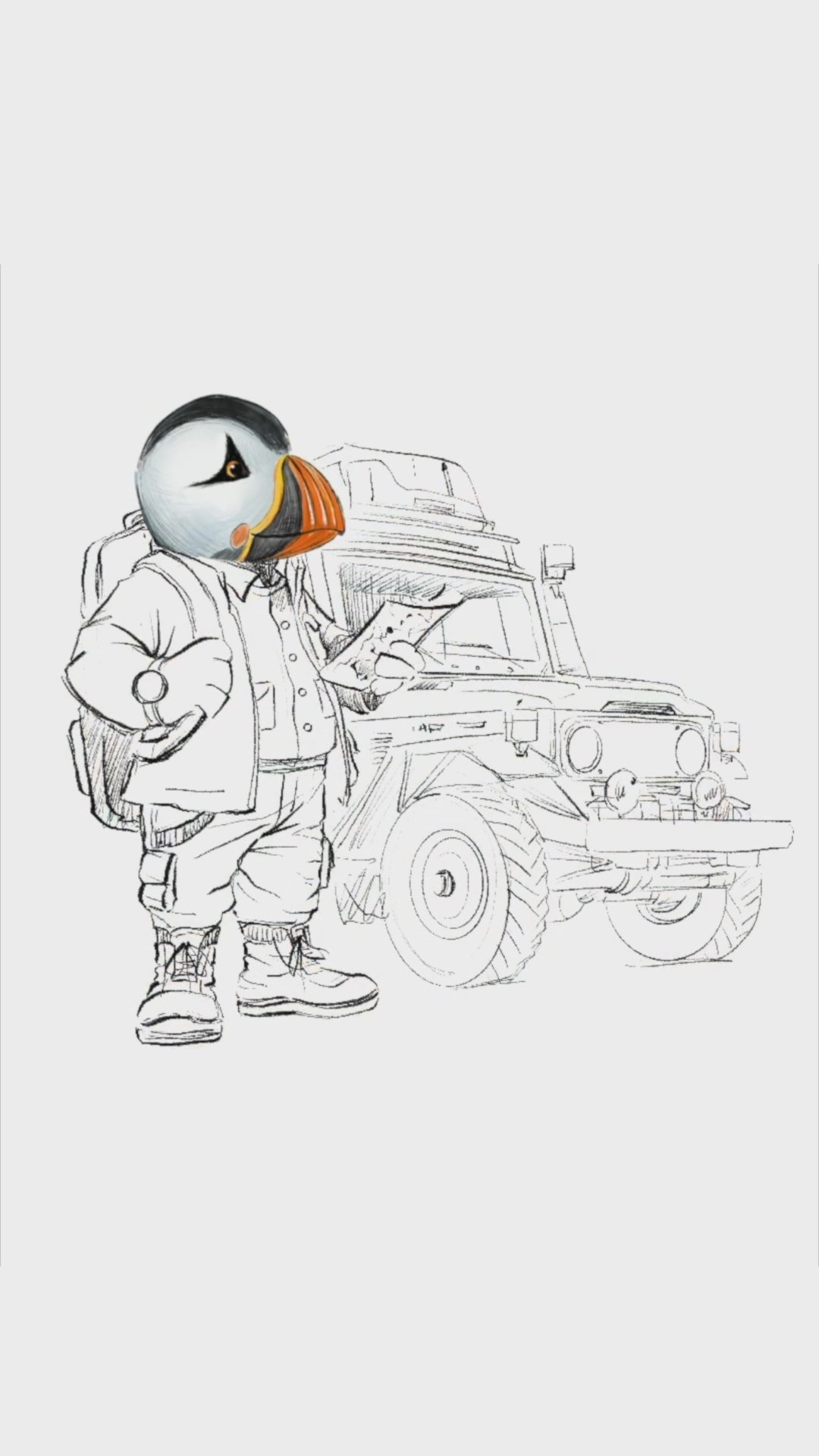 Captain Puffin Overland Explorer T-Shirt