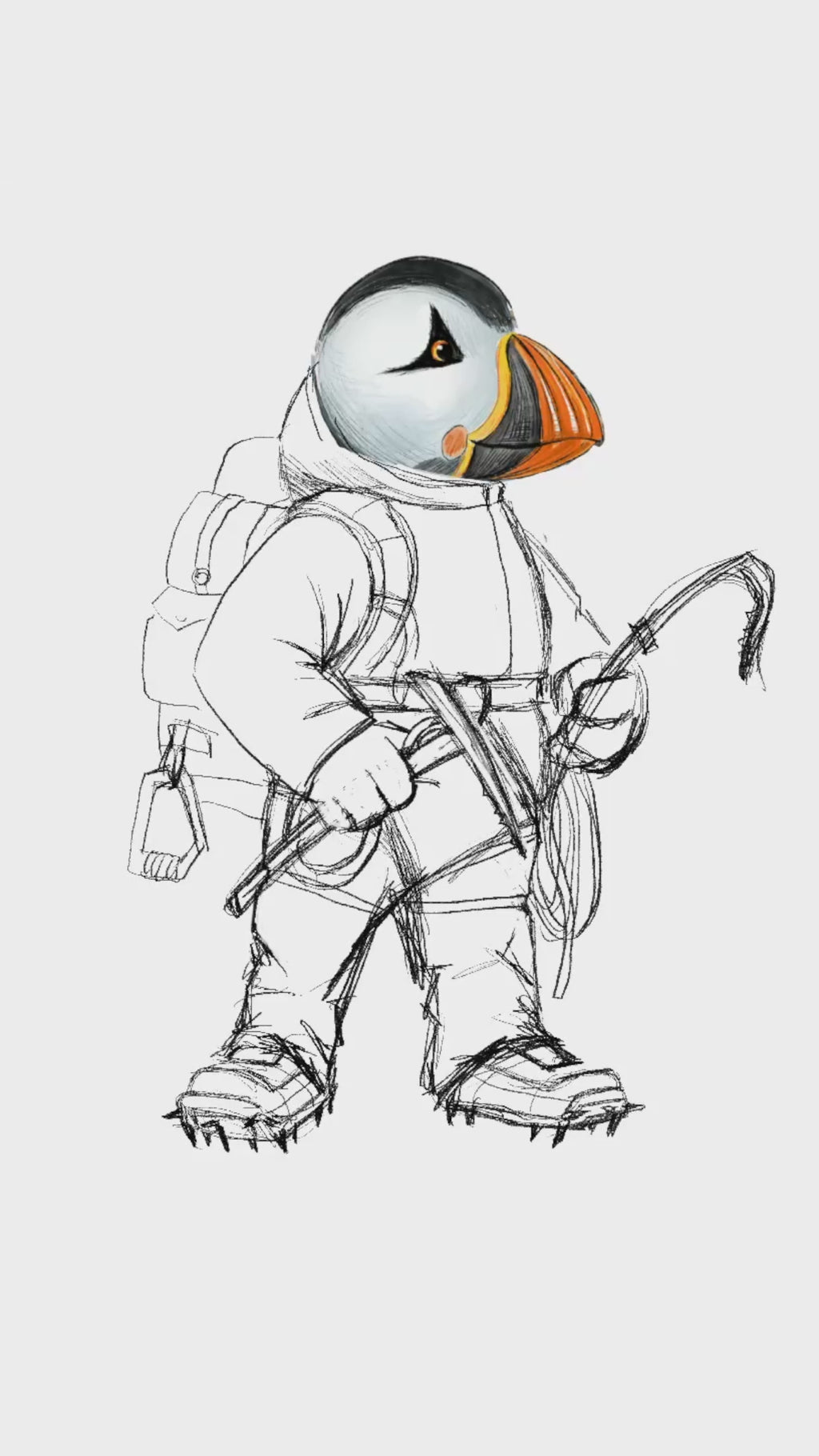 Captain Puffin Ice Climber T-Shirt