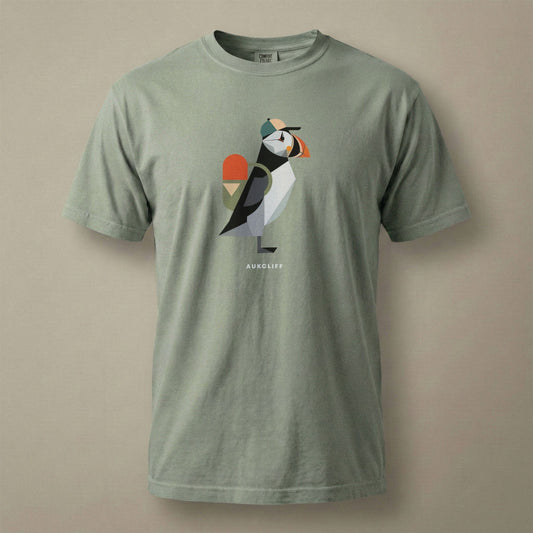 Printify T-Shirt Bay / S Geometric Puffin Trekker T-shirt
