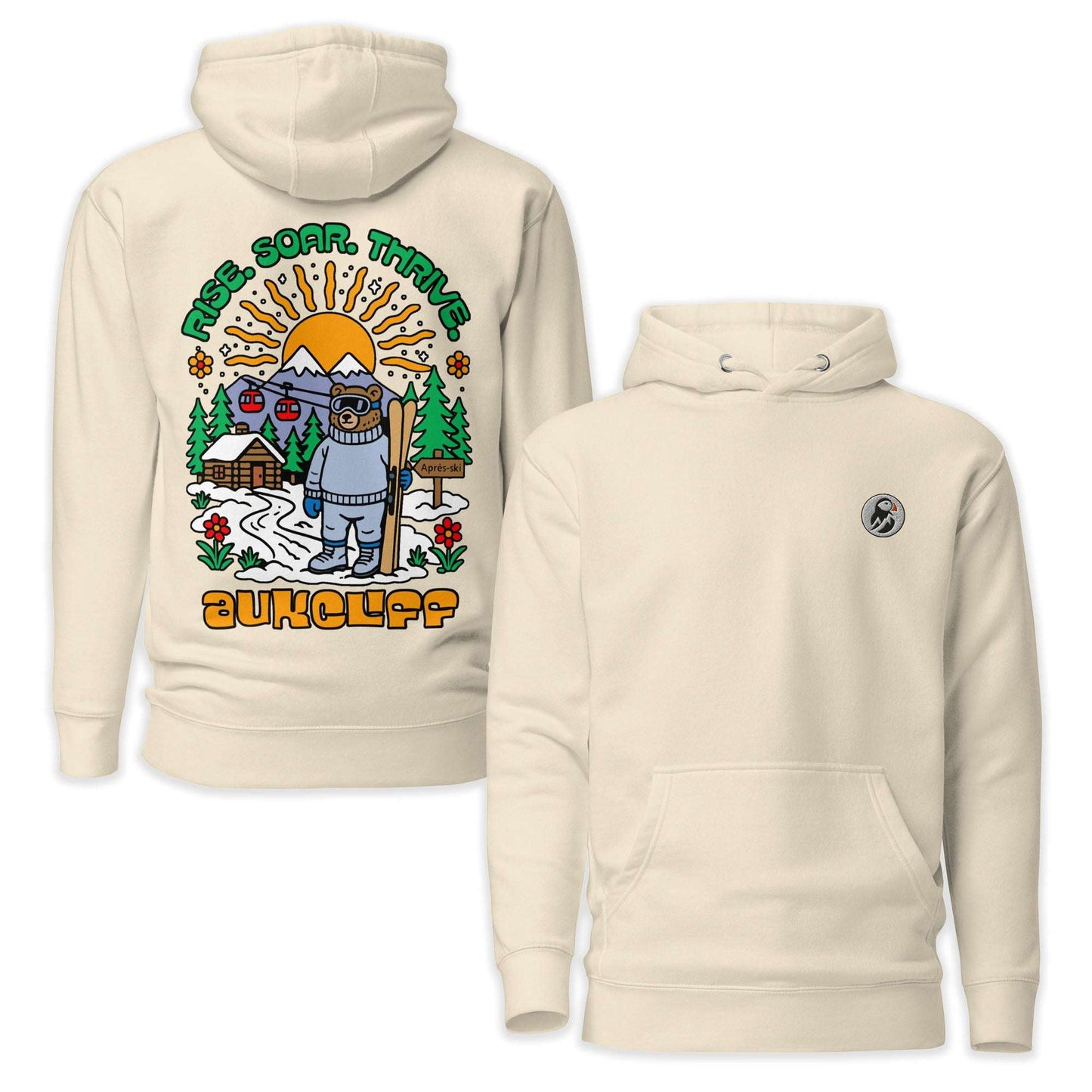Retro Après Ski Bear Hoodie