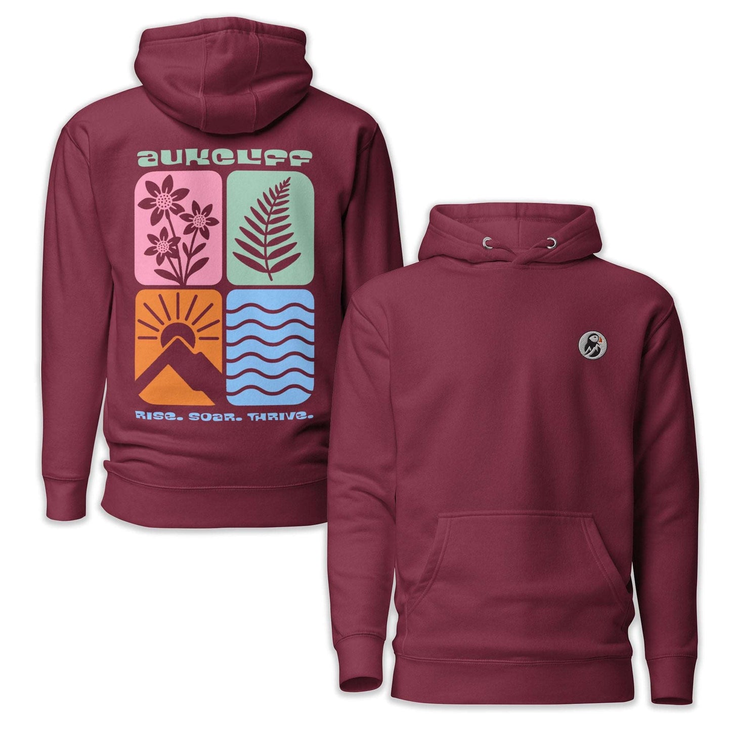 Retro Nature Squares Hoodie