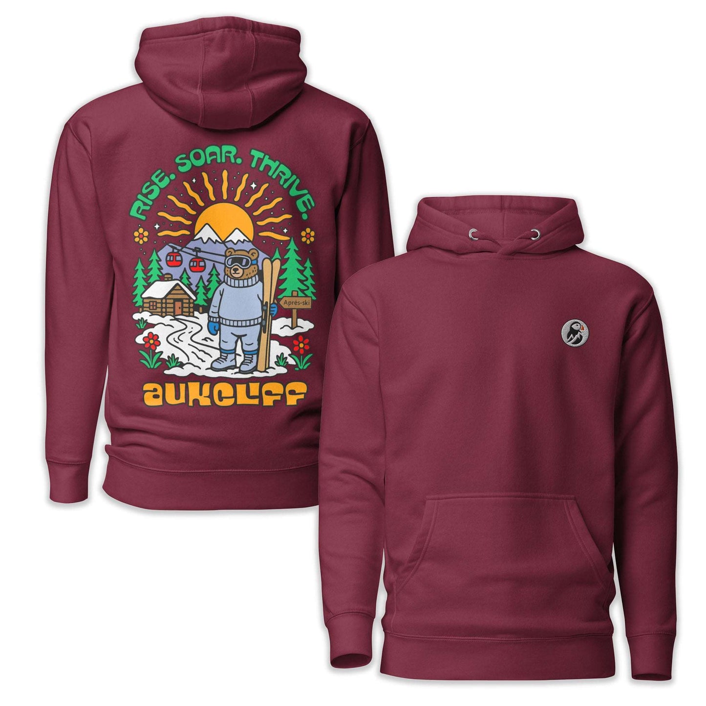 Retro Après Ski Bear Hoodie