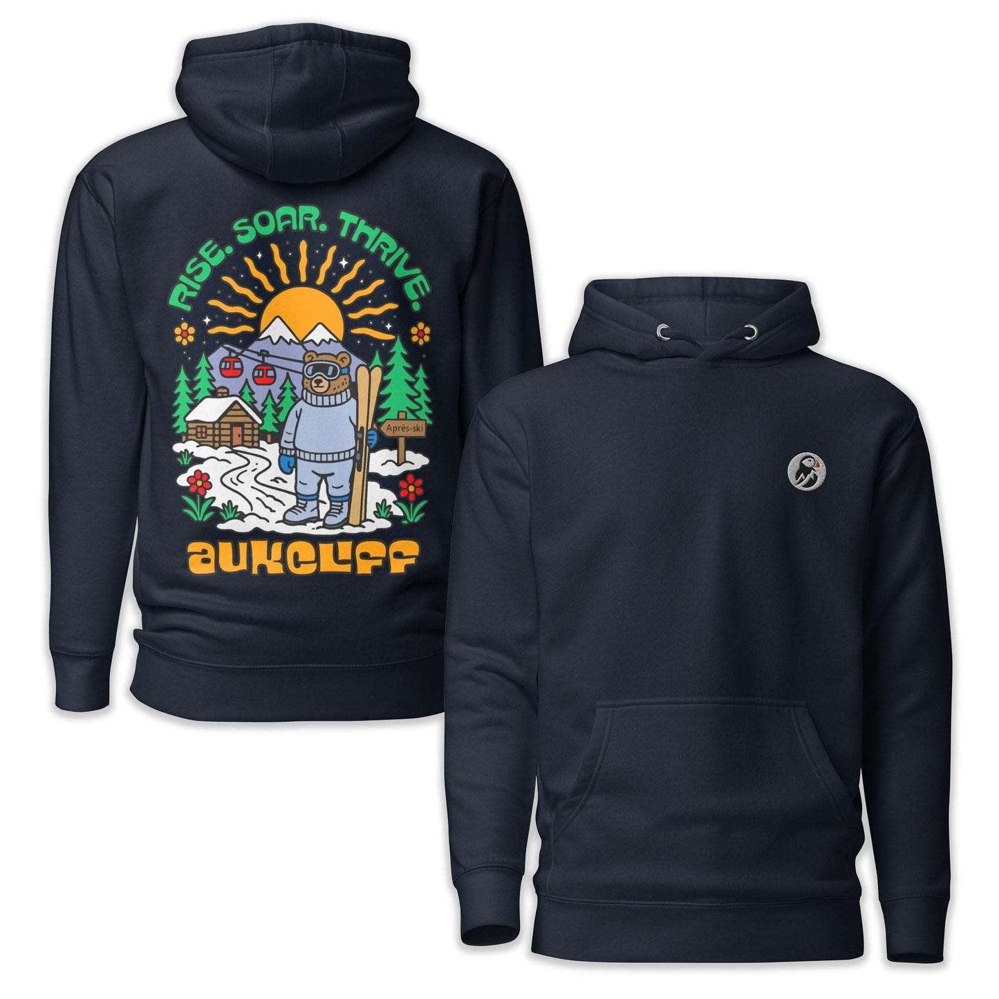 Retro Après Ski Bear Hoodie