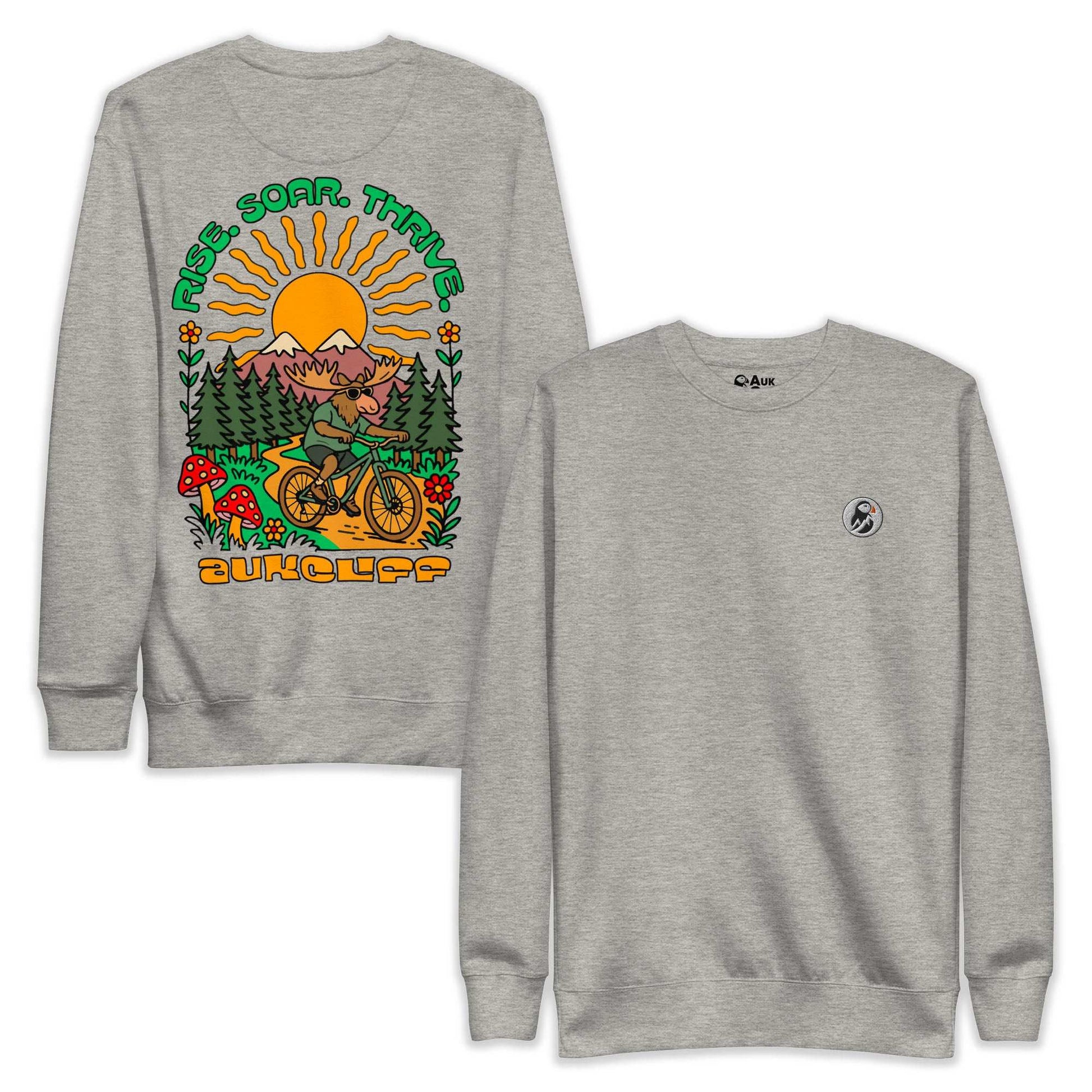 Retro Bike Moose Sweatshirt