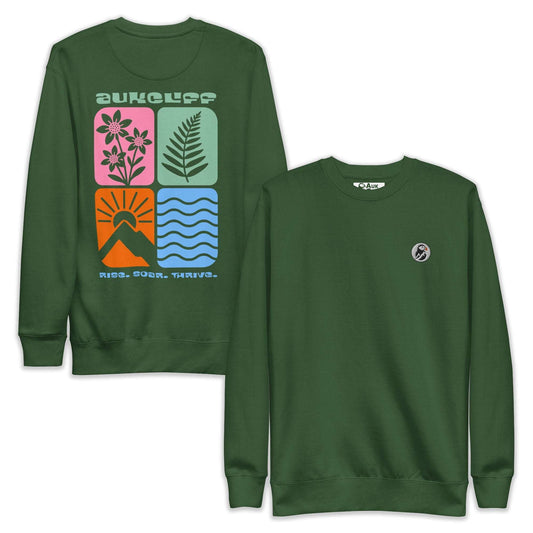 Retro Nature Squares Sweatshirt