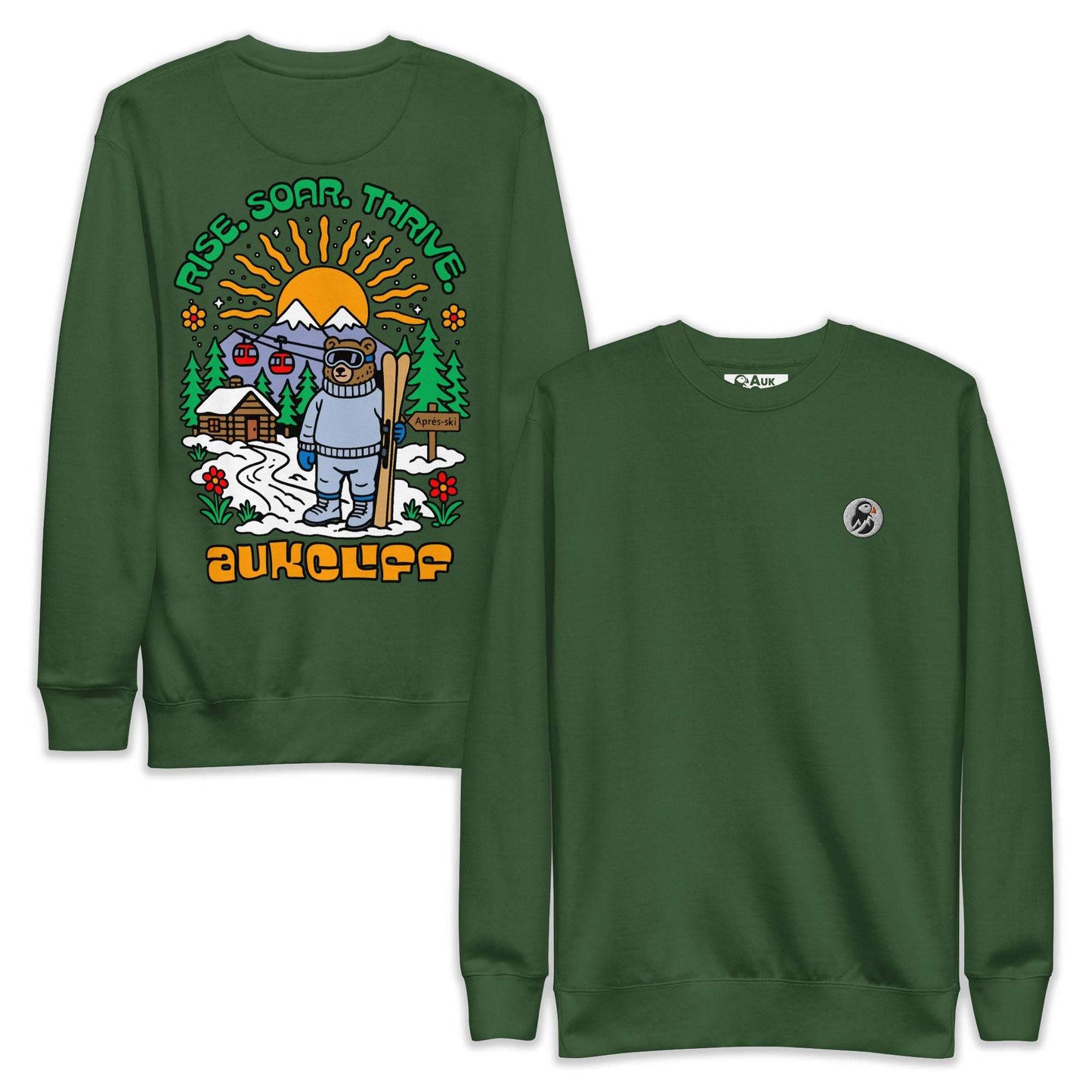Retro Après Ski Bear Sweatshirt