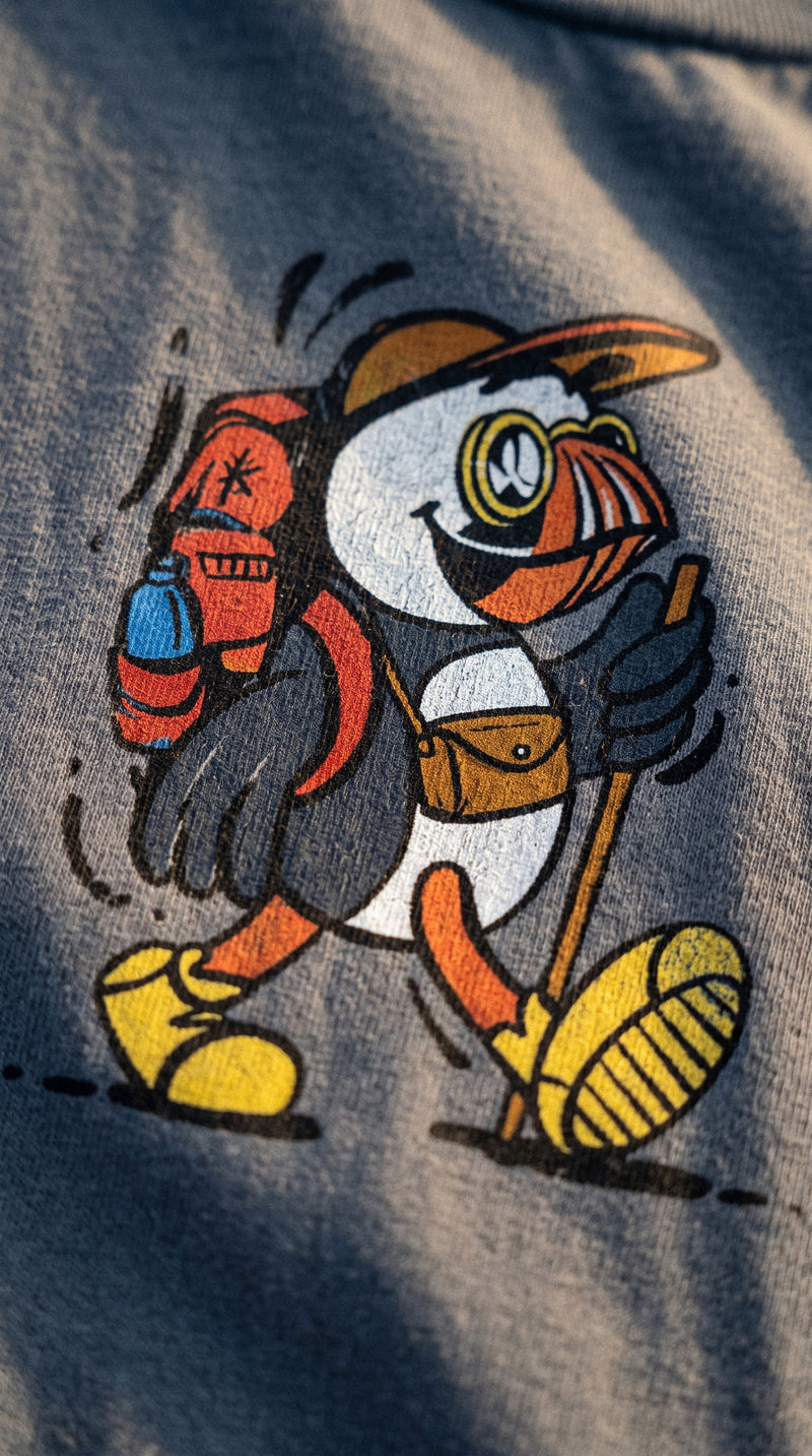 AukCliff graphic tees worn outdoors, photo 2