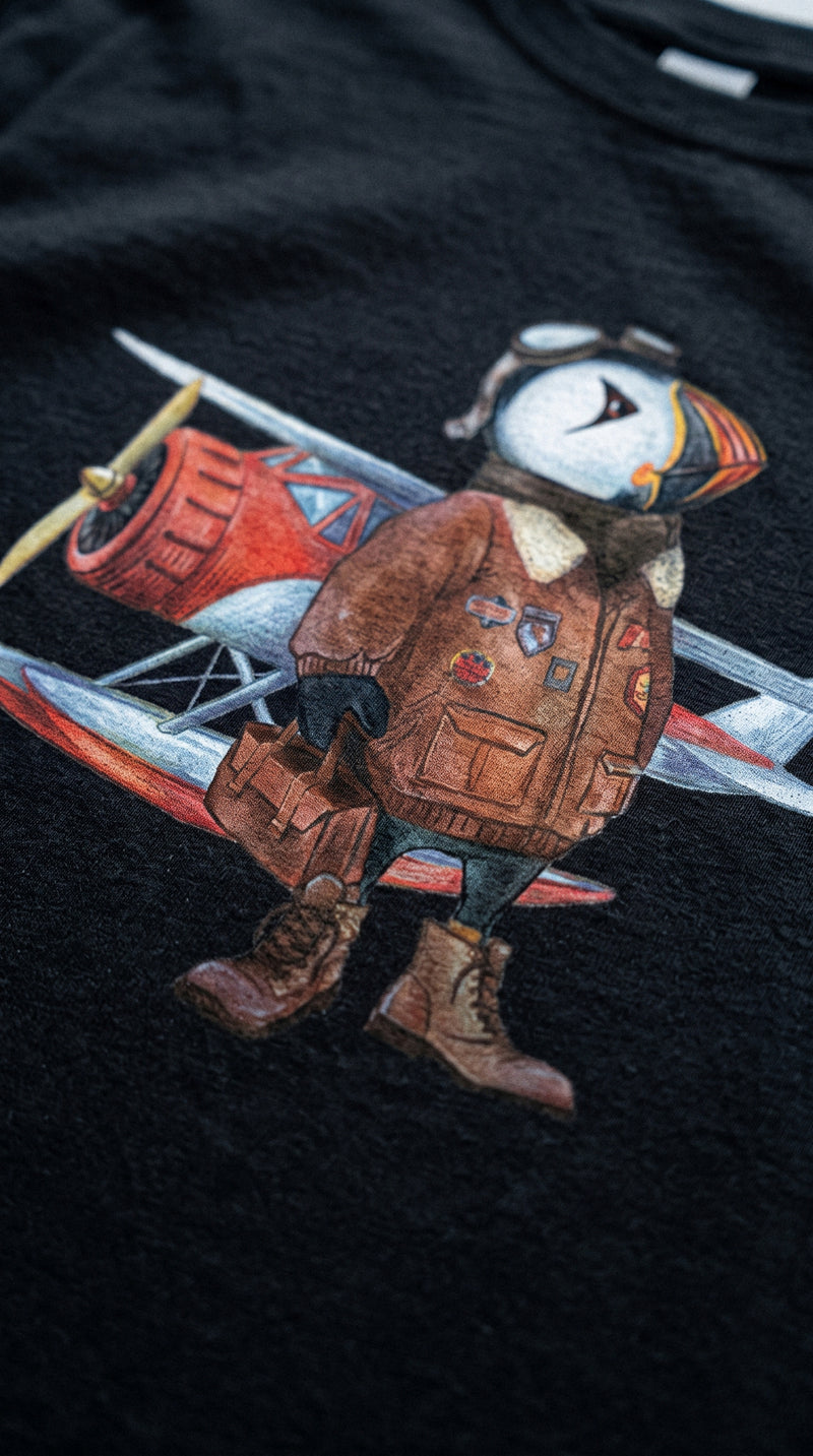 Captain Puffin tees worn outdoors, photo 2