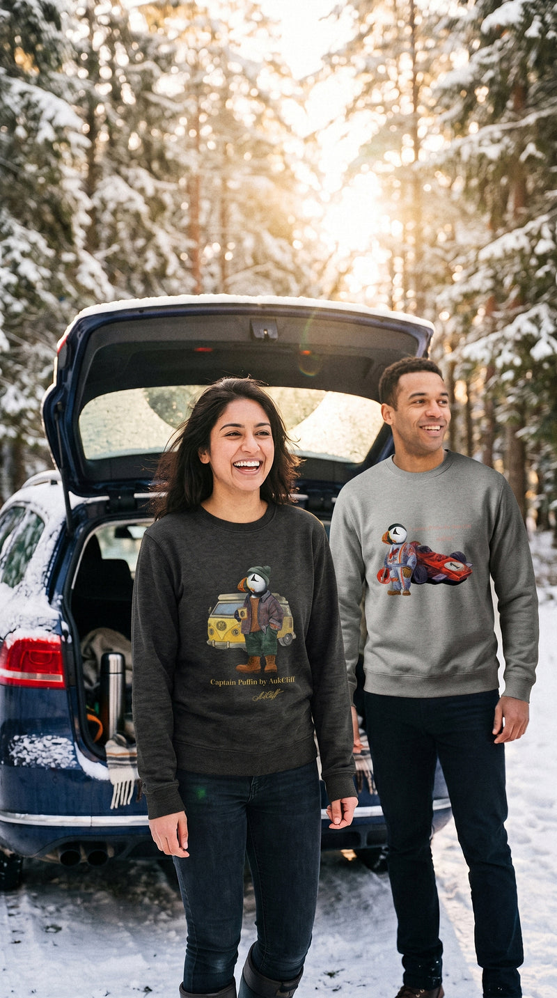 Captain Puffin sweatshirts worn outdoors, photo 3
