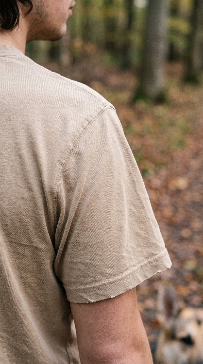 AukCliff t-shirts worn at a woodland dog walk, photo 2