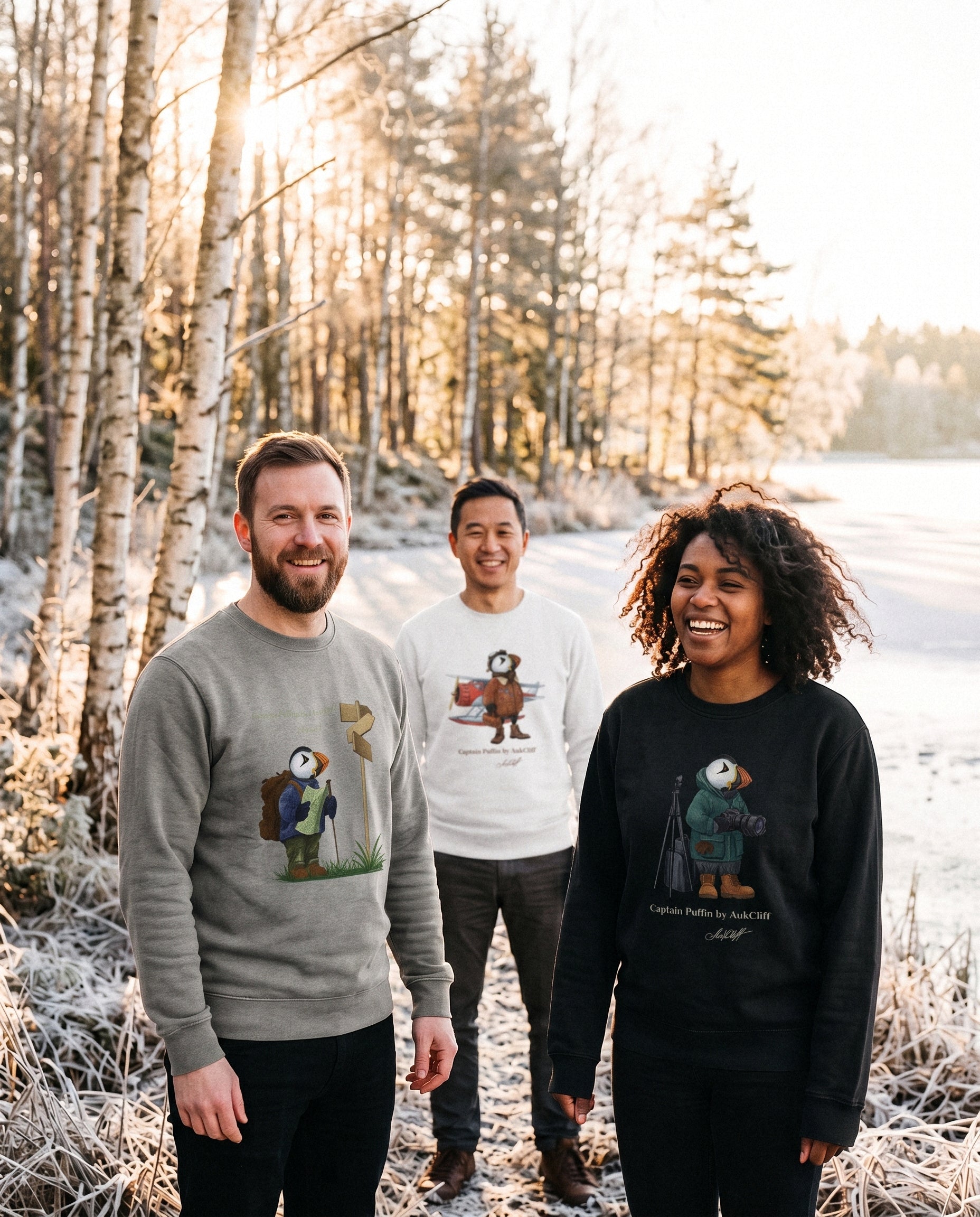 Captain Puffin Bush Pilot Sweatshirt | AukCliff – AukCliff®