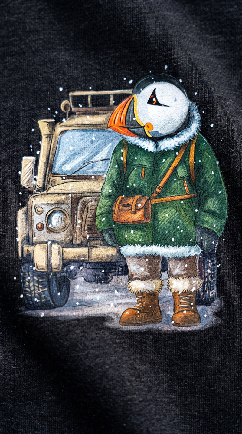 Captain Puffin sweatshirts worn outdoors, photo 2